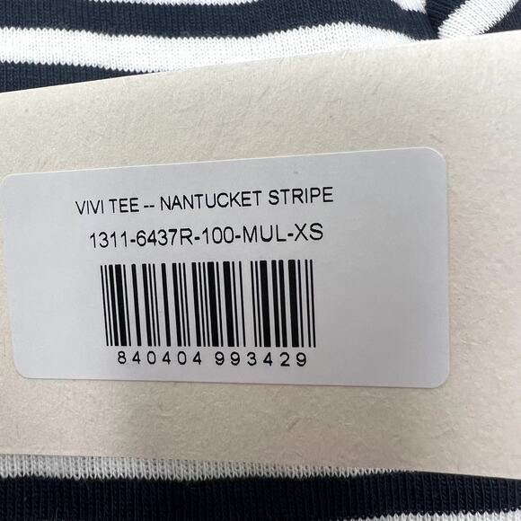 Doen Vivi Tee Nantucket Stripe Top size XS CL - Picture 5 of 6